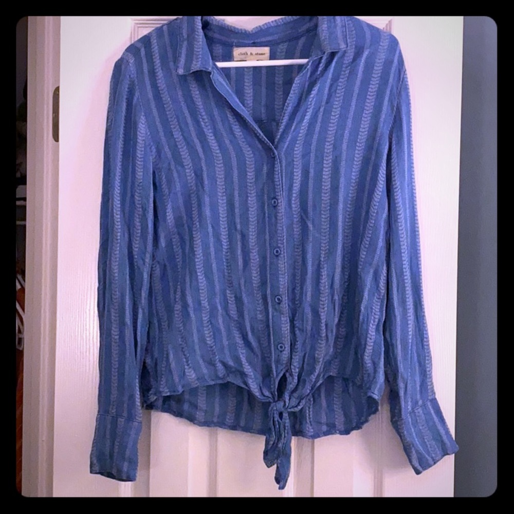Cloth and Stone Blue Top